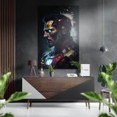 Iron Man Brushed Aluminum Dibond Wall Art.